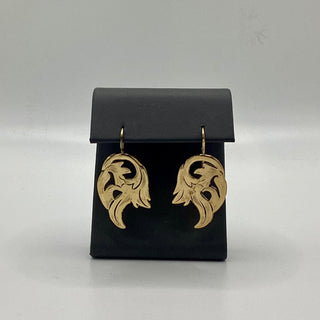 ORNAMENTAL WINGS EARRINGS (14k VERMEIL)