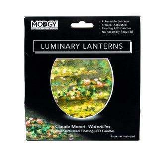 Luminary Lantern - Claude Monet Waterlilies