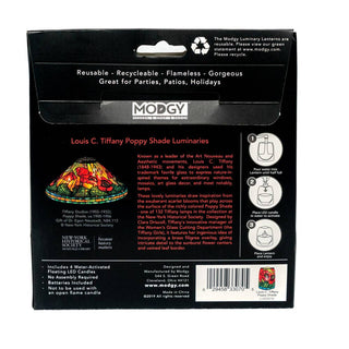 Luminary Lantern - Louis C. Tiffany Poppies