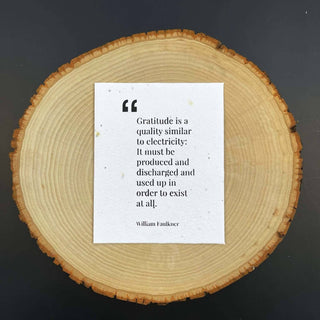 Thank You Card - William Faulkner, Plantable Card