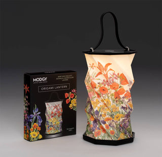 Modgy Mary Vaux Walcott Botanical Watercolor Origami Lantern