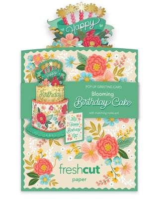MINI BLOOMING BIRTHDAY CAKE POP UP CARD from FRESHCUT PAPER