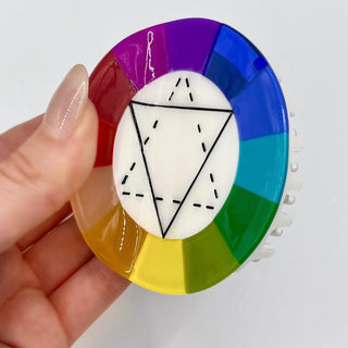Color Wheel Hair Claw Clip