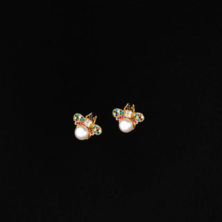 Bee Pearl Studs