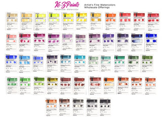 Handmade Watercolor Paint 1/2 Pans