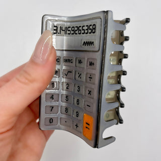 Calculator Hair Claw Clip
