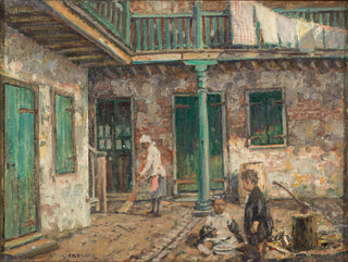 French Quarter Courtyard Fine Art Print