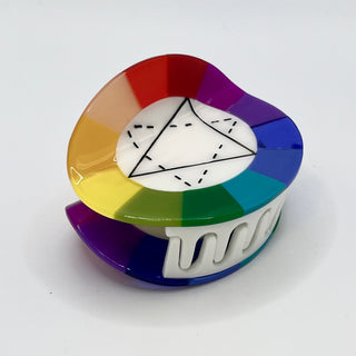 Color Wheel Hair Claw Clip
