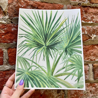 "Palmettos" Watercolor Fine Art Print: 11" x 14"