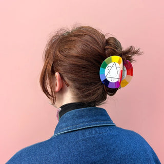 Color Wheel Hair Claw Clip