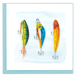FISHING LURES QUILLING CARD