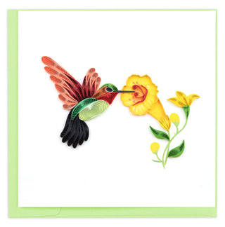 HUMMINGBIRD QUILLING CARD