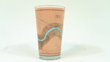PINT GLASS FEATURING MAP FROM THNOC ARCHIVE