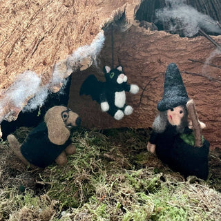 Handmade Wanda the Witch Biodegradable Halloween Decoration