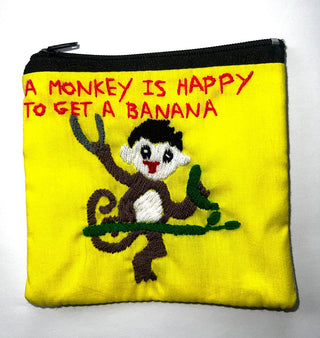 "Chalee" Hand Embroidered Pouches by Hmong Youth in Laos