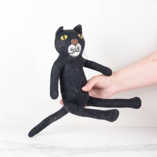 Toys - Sitting Cat - Black - Small, Medium and Large