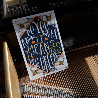 Do You Know What It Means To Miss New Orleans Postcard