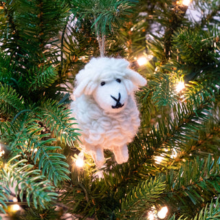 Ornament - White Wooly Sheep