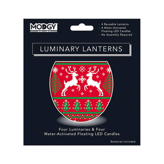 Deer They Come - Ugly Sweater Luminary Lanterns