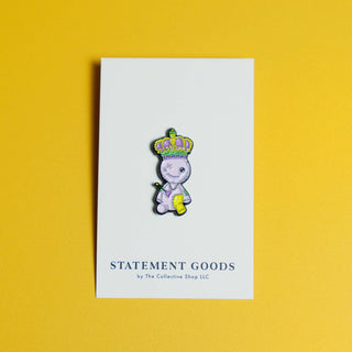 Mardi Gras Voodoo Doll Enamel Pin