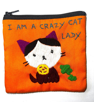 "Chalee" Hand Embroidered Pouches by Hmong Youth in Laos