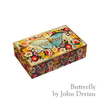 John Derian Butterfly Chocolate Tin - 12 Piece