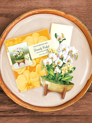 Mini Serenity Orchid Pop-up Greeting Card