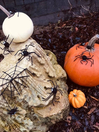 Handmade Felt Fair Trade Spooky Spiderweb Hanging Halloween