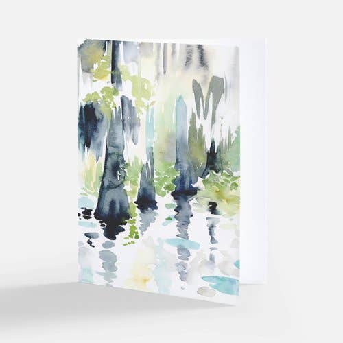 "Cypress Swamp” Watercolor Note Card