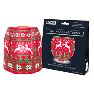 Deer They Come - Ugly Sweater Luminary Lanterns