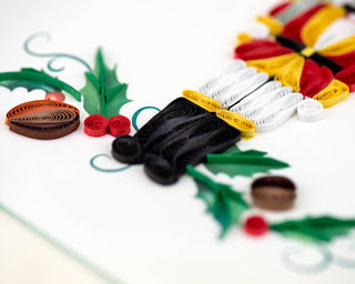 Nutcracker Quilled Greeting Card