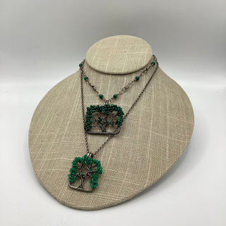 LIVE OAK NECKLACE/GREEN ONYX