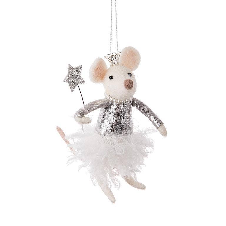 Princess Mouse Ornament-6"H