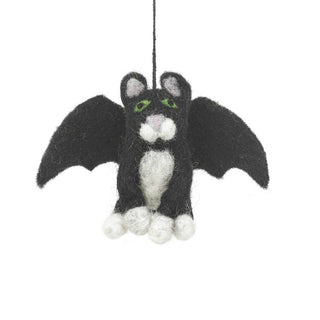 Handmade Felt Batty Catty Hanging Felt Halloween Decoration