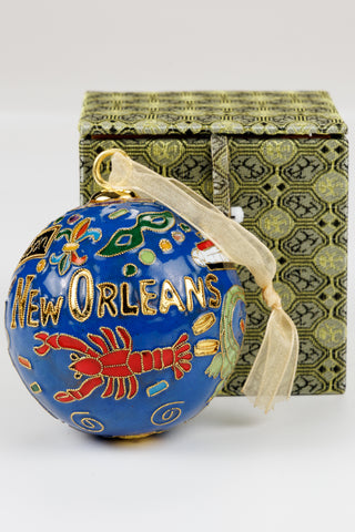 NEW ORLEANS ORIGINAL MARDI GRAS ICONS/blue