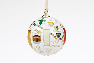 Drinks of Nola Kitty Keller Ornament (White Background)