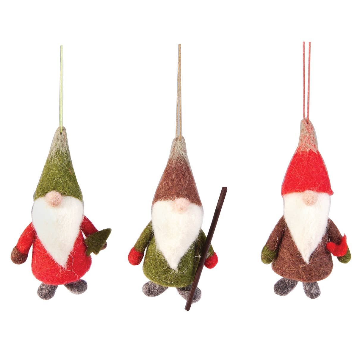 Christmas Gnome Wool Ornament