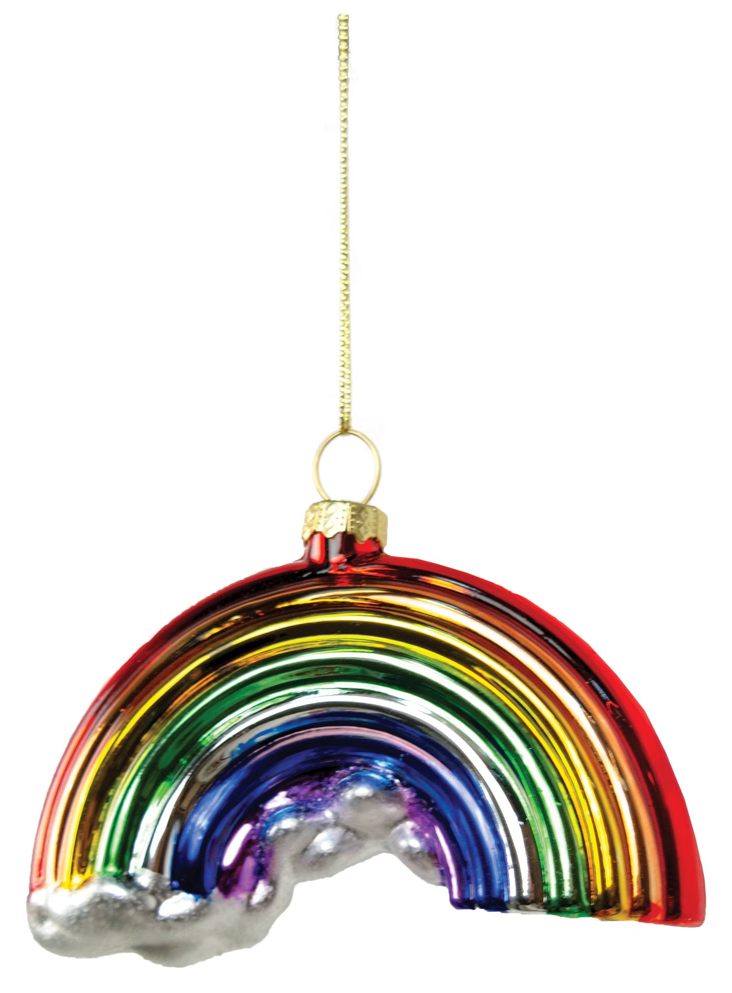 A40910 Glass Rainbow ornament