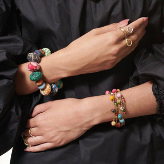 Kantha Sprinkled Chains Bracelets