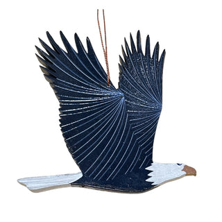 Eagle Wooden Ornament by Tulia's Artisan Gallery
