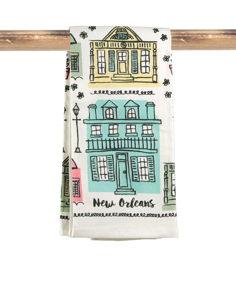 Kitchen Towel - Colorful Creole Cottages