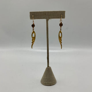 Nouveau Wing Earrings  Smokey Quartz