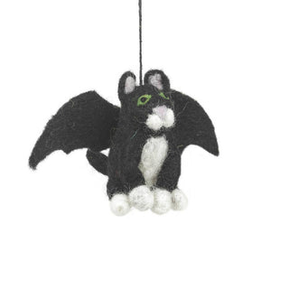 Handmade Felt Batty Catty Hanging Felt Halloween Decoration