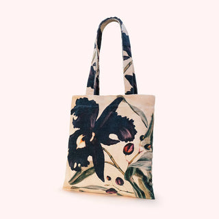 Midnight Orchid Velvet Tote