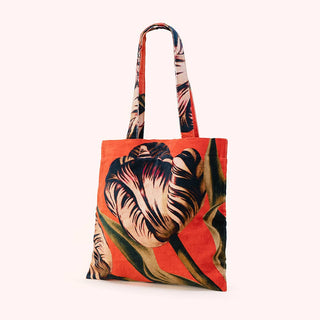 Tulip Velvet Tote