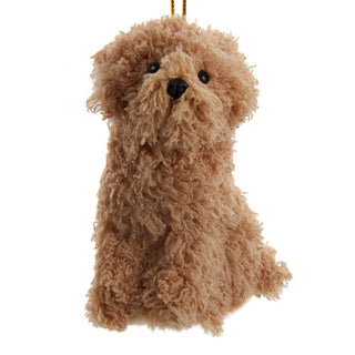4X3"FURRY DOODLE DOG ORNAMENT