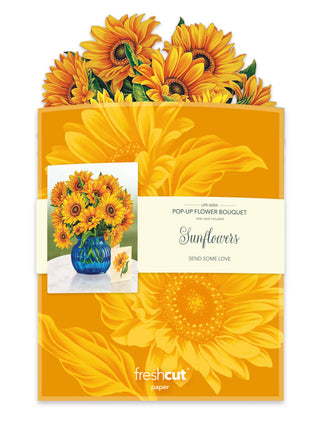 Sunflower (8 Pop-Up Greeting Cards)