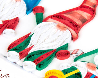 Holiday Gnomes Quilling Card