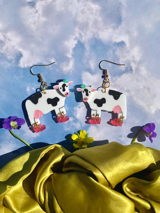 Not Picasso - Honey Moo Moo Earrings