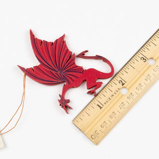 Welsh Dragon Wood Ornament